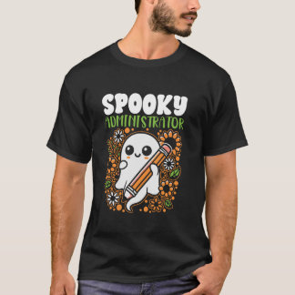 Camiseta Administrador da escola administrador Spooky Hallo