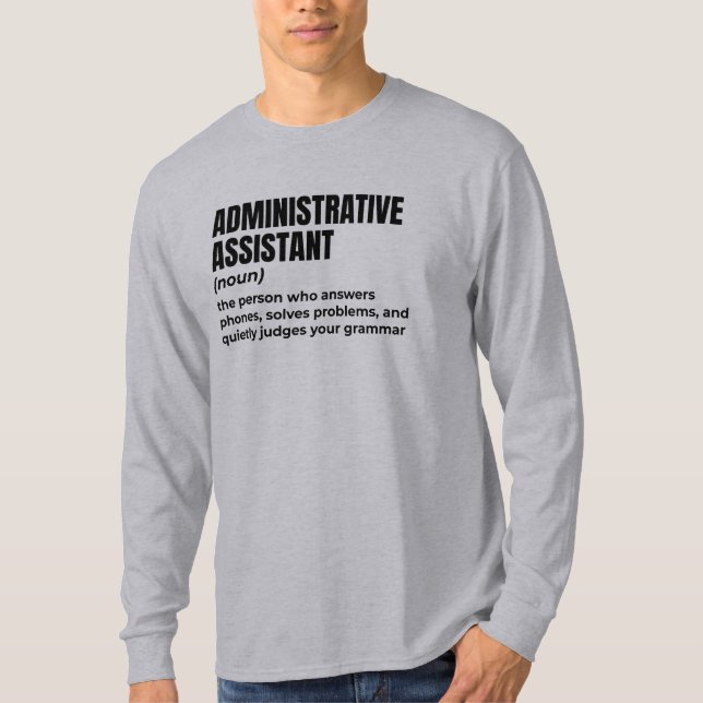 Camiseta Administrador de Chefe de Escritório Real (Frente)