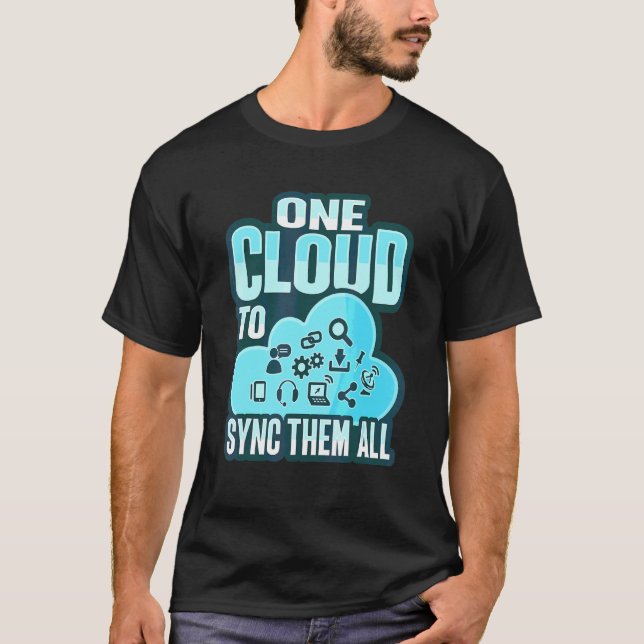 Camiseta Administrador de Nuvem para um engenheiro de devop (Frente)