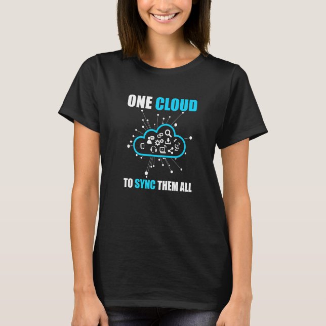 Camiseta Administrador de Nuvem para um engenheiro de DevOp (Frente)