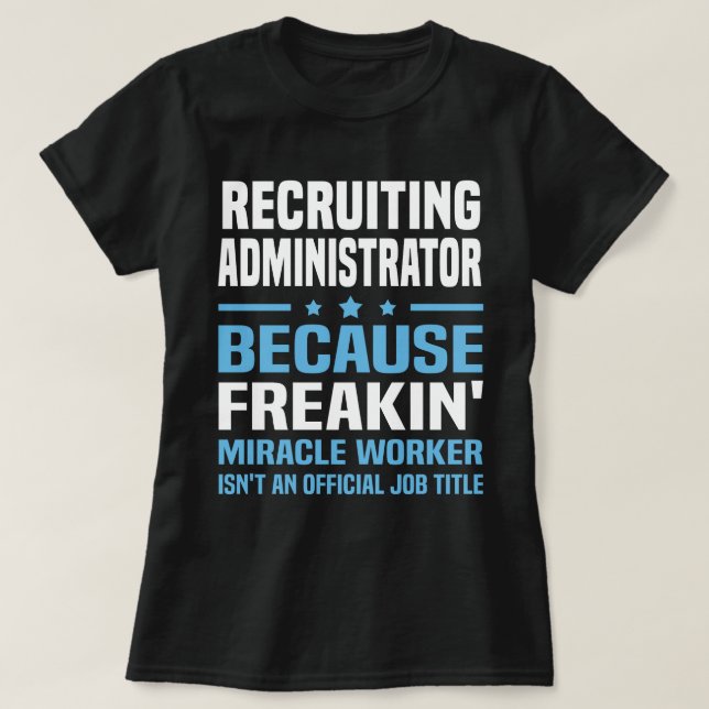 Camiseta Administrador de Recrutamento (Frente do Design)