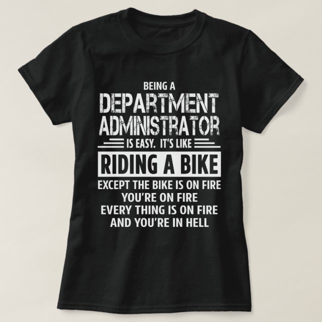 Camiseta Administrador do Departamento (Frente do Design)