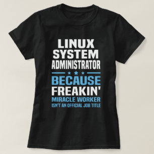 Camiseta Administrador do sistema Linux