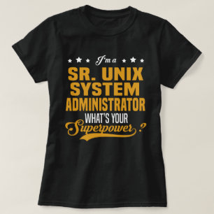 Camiseta Administrador do Sistema Unix Sr.