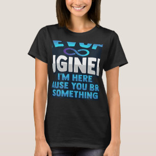 Camiseta Administrador e desenvolvedor do Sys para um engen
