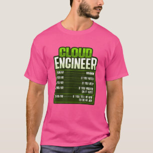 Camiseta Administrador e desenvolvedor do Sys para um engen