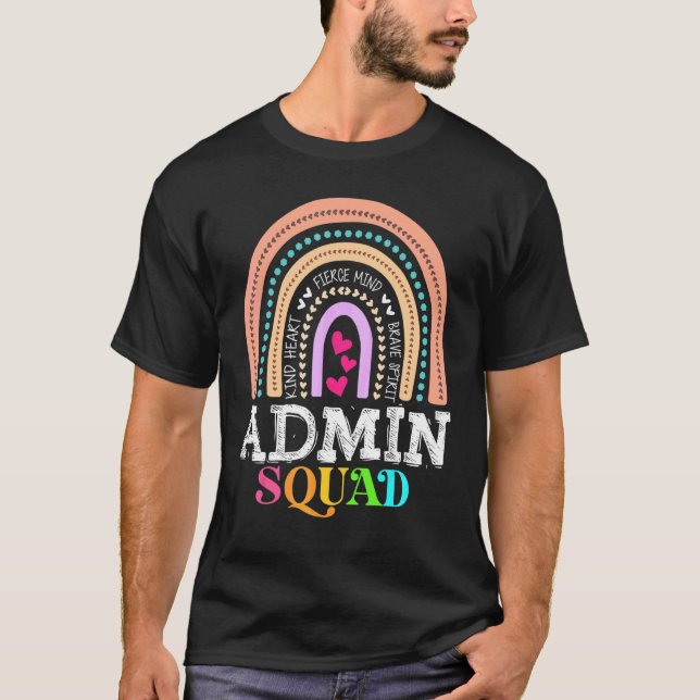 Camiseta Administrador Principal da Tripulação Admin Squad  (Frente)