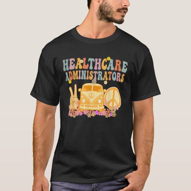 Camiseta Administradores de Saúde Hippie Retro Semana Appre (Frente)