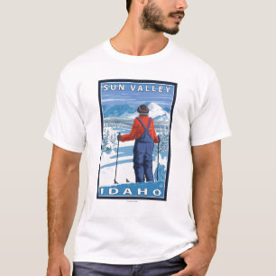 Camiseta Admiração do esquiador - Sun Valley, Idaho