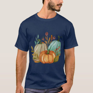 Camiseta Adobe Dourado Pastel Aquarela Abóbora Aconchegante
