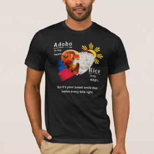 Camiseta Adobo + Arroz = Verdadeiro Amor