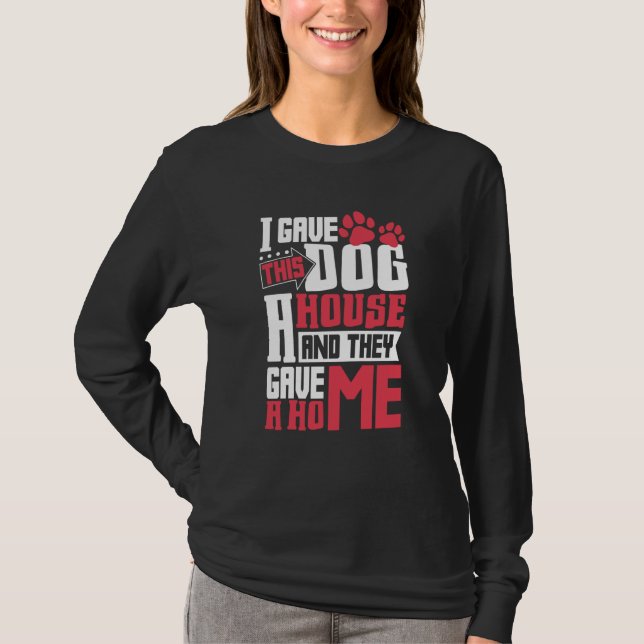 Camiseta Adoção de Cães Resgate de Animais Direitos dos Ani (Frente)