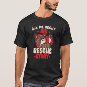 Camiseta Adoção de Cat Resgate de Direitos dos Animais