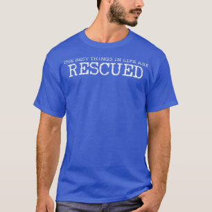 Camiseta Adoção de Pet de Salvamento de Gatos-Cães Recupera