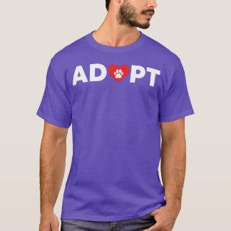 Camiseta Adoção de resgate de animais engraçado