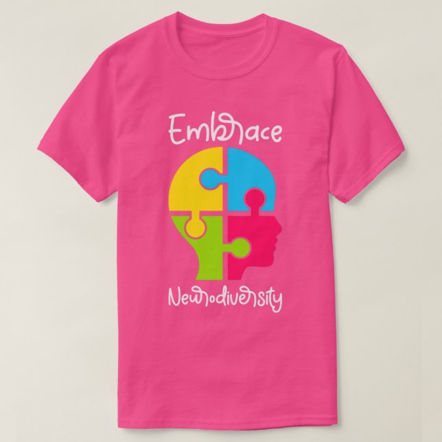 Camiseta Adolescência de Neurodiversidade Professores Crian (Frente do Design)