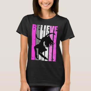 Camiseta Adolescente Acredita Dançarino Rosa Expressivo Fof