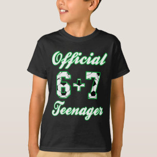 Camiseta Adolescente de 13 anos de idade Funny Futebol 6+7