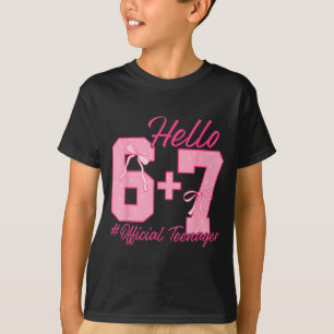 Camiseta adolescente de 13 anos de idade seis sete coquete
