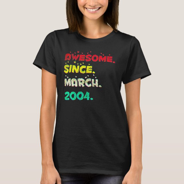 Camiseta Adolescente de 18 Anos Março 2004 3 (Frente)