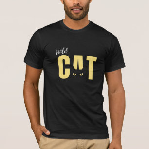 Camiseta Adolescente de Gato Selvagem
