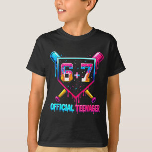 Camiseta Adolescente engraçado de 13 anos de idade 67 beise