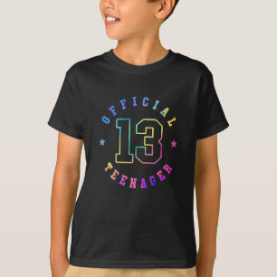 Camiseta Adolescente Oficial com 13 Coloração de Treze Anos