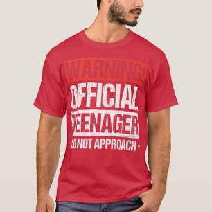 Camiseta Adolescente oficial de 13 anos, 13 engraçado de an