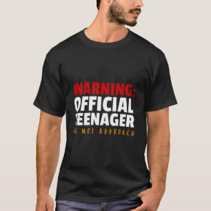 Camiseta Adolescente oficial de 13 anos, 13 engraçado de an