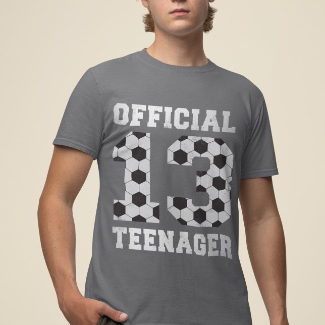 Camiseta Adolescente Oficial de Aniversário do 13 de Futebo (Criador carregado)