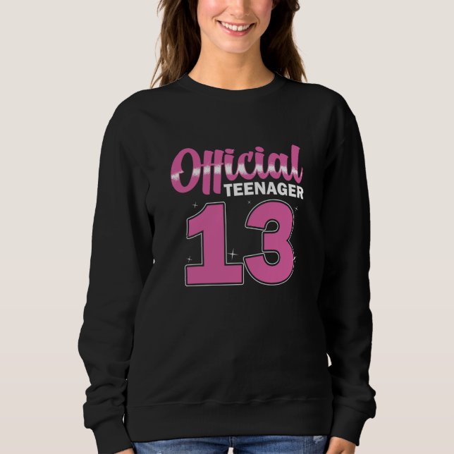 Camiseta Adolescente Oficial de Meninas 13 Aniversário (Frente)
