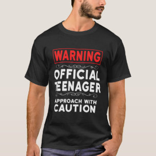 Camiseta Adolescente Oficial Encantador Funny de 13 Anos
