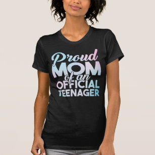 Camiseta Adolescente Oficial Mãe Orgulhosa Adolescente Mãe