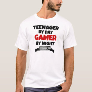 Camiseta Adolescente por Day Gamer por Night