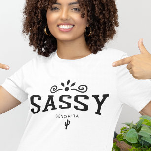 Camiseta Adolescente Senorita Atitude Sarcasmo Latina Quinc