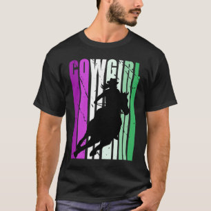 Camiseta Adolescente Vintage CowGirl Birthday Country Girls