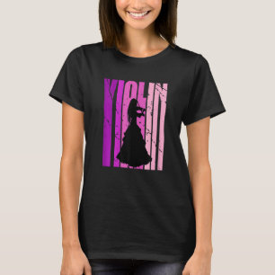 Camiseta Adolescente Violinista Violinista de Aniversário L