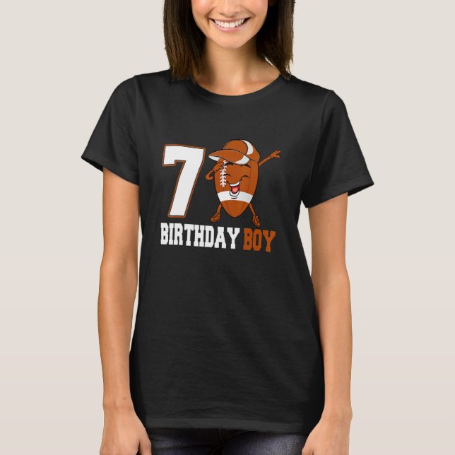 Camiseta Adolescentes De Jovens Com 7 de Futebol De 7 Anos (Frente)