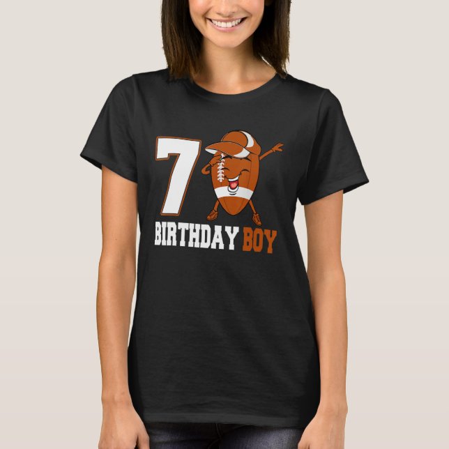 Camiseta Adolescentes De Jovens Com 7 de Futebol De 7 Anos (Frente)