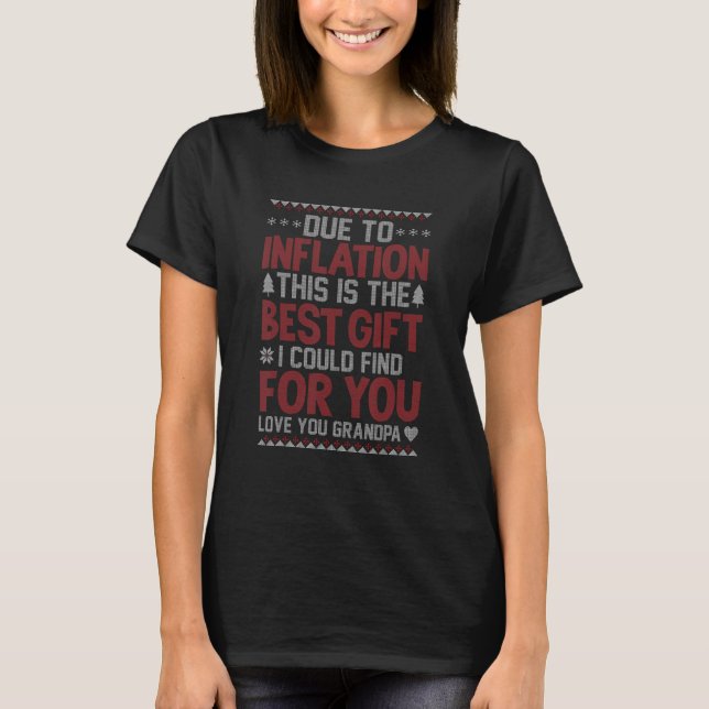 Camiseta Adolescentes devido à Inflação - Avô da Melhor Fam (Frente)