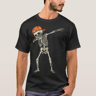 Camiseta Adolescentes Legal do Halloween Meninos Skeleton D