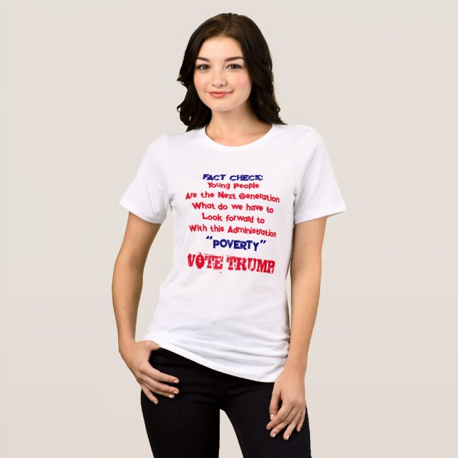 CAMISETA ADOLESCENTES PARA TRUMP (Frente Completa)