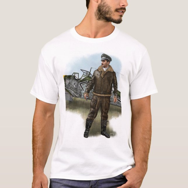 Camiseta Adolf Galland Ás Alemão ww2 (Frente)