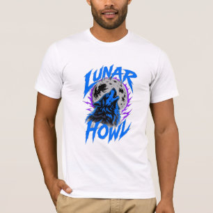 Camiseta ADOM Lunar Howl Wolf White