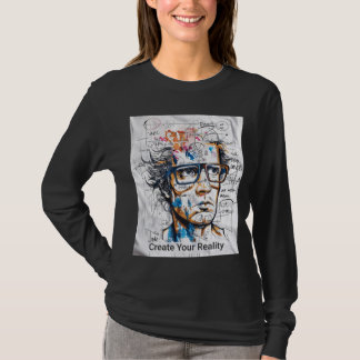 Camiseta ADOM Premium "Crie Sua Realidade" Minimalista Femi