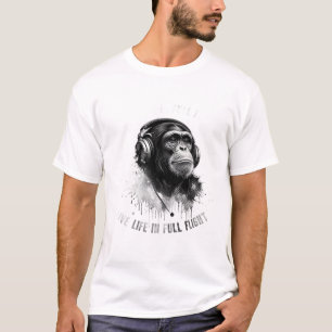 Camiseta ADOM Premium "Viva a Vida em Voo Pleno" Minimalist