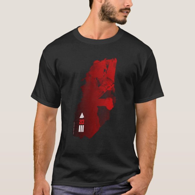 Camiseta Adonis Credo em forma de abstrato (Frente)