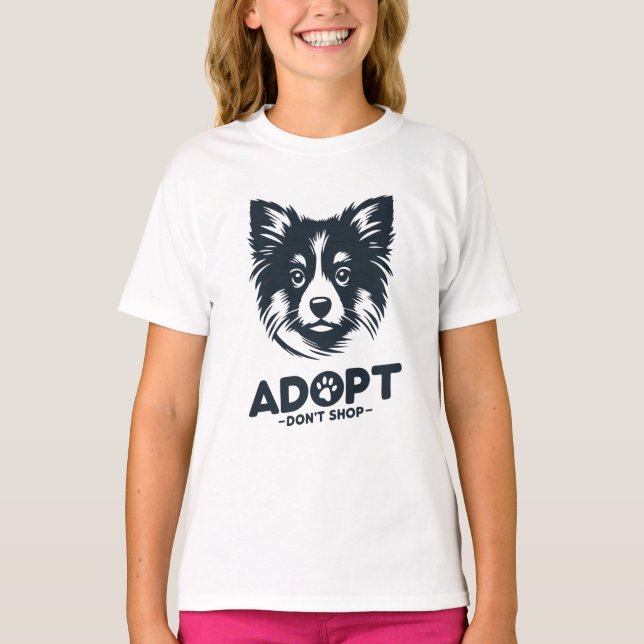 Camiseta Adopt don't shop 3 (Frente)