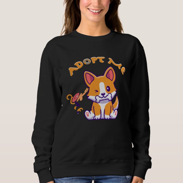 Camiseta adopt me pets   Cute dog for woman girls Youth  ma (Frente)