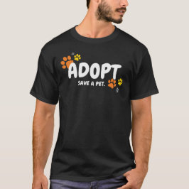 Camiseta Adopt, Save a Pet Heartwarming Rescue Pet